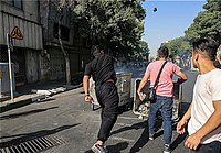 Protesters in streets of Tehran