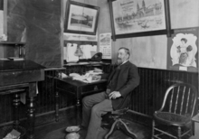 R.C. Chambers in Ontario Mine office (January 1900)