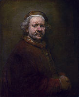Self-Portrait at the Age of 63 - Dated 1669, the year he died, though he looks much older in other portraits. National Gallery, London.[31]