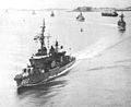 Hamburg (3rd ship) coming into Boston Harbor in 1969.