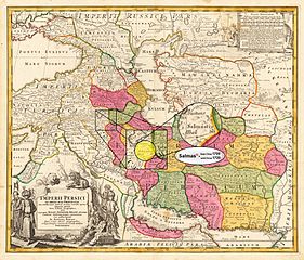 Salmas in 1724[25] Homann Map of "Persian Empire" at the Time of Safavid dynasty • Modified by Hassan Jahangiri