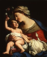 Vierge à l'Enfant, par Elisabetta Sirani, en 1663.