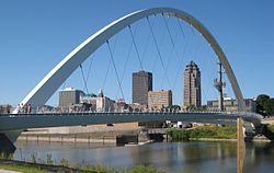A portion of the downtown Des Moines skyline.