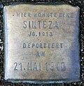 Stolperstein für eine Sinteza (Bobstraße 4/6)