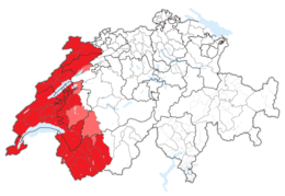 Svizzera romanda – Localizzazione