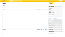 The article write panel in Textpattern CMS 4.7