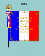 Drapeau modèle de 1815 (avers).