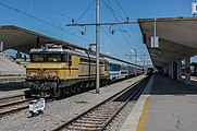 Locomotiva 363-009 nella stazione di Lubiana nel 2009