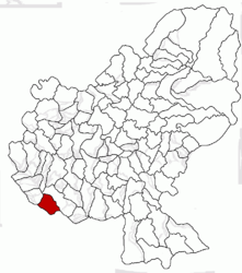 Location in Mureș County