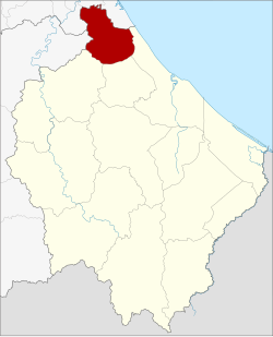 แผนที่จังหวัดนราธิวาส เน้นอำเภอบาเจาะ