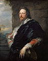 Image 7 Nicholas Lanier Painting credit: Anthony van Dyck Nicholas Lanier (baptised 10 September 1588 – buried 24 February 1666) was an English composer and musician; the first to hold the title of Master of the King's Music, in the service of Charles I and Charles II. He was one of the first composers to introduce monody and recitative to England. After this oil-on-canvas portrait was painted by the Flemish painter Anthony van Dyck in Antwerp, Lanier convinced the king to bring van Dyck to England, where he became the leading court painter. The portrait displays an attitude of studied carelessness, often termed sprezzatura, defined as "a certain nonchalance, so as to conceal all art and make whatever one does or says appear to be without effort and almost without any thought about it". The painting now hangs in the Kunsthistorisches Museum in Vienna. More selected pictures