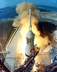 Launch of Apollo 11, by NASA (edited by Michel Vuijlsteke)