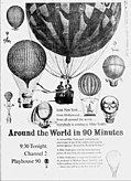Advertisement for Around the World in 90 Minutes