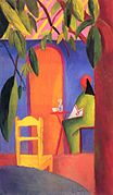 August Macke Café turco, 1914