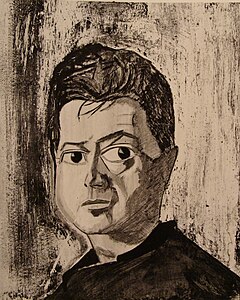 Portrait of Francis Bacon, at and by Reginald Gray