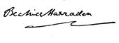 signature de Beatrice Harraden