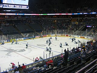The arena set up for a Milwaukee Admirals game in 2011.