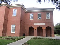 Burke-Hawthorne Hall, named for Walter Burke and Doris Hawthorne, houses the Communications Department