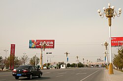 China–Kazakhstan border crossing at Khorgos