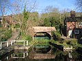 Coalport Canal at the bottom of the plane