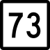 Route 73 marker