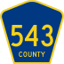 County Route 543 marker