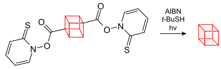 Synthese von Cuban über Hydroxamsäureester