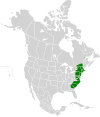 Aire de répartition du Raseux-de-terre gris