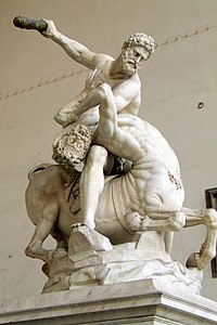 Hercules luttant avec le Centaure, Giambologna, 1594-1599