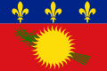 Red variant of the colonial sun flag