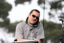 Ant performing with Atmosphere at the Outside Lands festival in 2009
