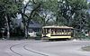 Fort Collins Birney car 21 on the 1984-opened heritage streetcar line in 1987