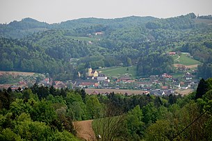 Blick auf Großklein vom Burgstall