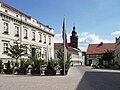 Blick vom Rathaus in Richtung St. Laurentius