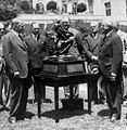 1929 Collier Trophy President Hoover presents the NACA's Chairman Joseph Ames for the NACA cowling