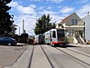 An inbound train at Right Of Way/Liberty, 2018