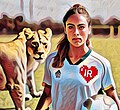 Iran women's national football team N Removed as not illustrative of any trend of fan artwork, and in a distracting style