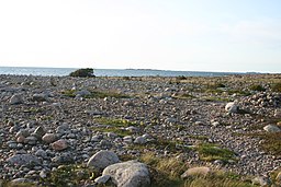 Klappersten från öns västra sida