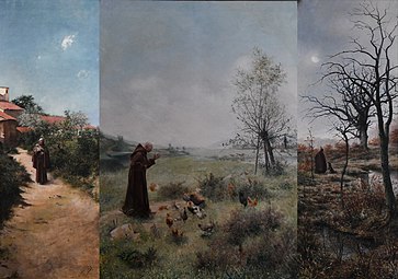 The Triptych of The Legende Of Saint François - 1882