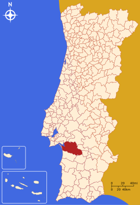 Localização de Alcácer do Sal