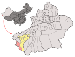 塔什库尔干塔吉克自治县的地理位置
