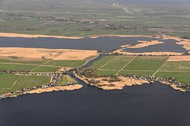 Inlet from the Großes Meer (background) into the Kleines Meer (foreground), May 2013