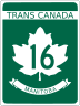 Provincial Trunk Highway 16 marker