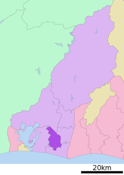 Location of Naka-ku in Shizuoka