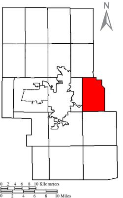 Location of Mifflin Township in Richland County