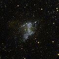 الأشعة فوق البنفسجية القادمة من NGC 6822 ، صورة بمستكشف تطور المجرات.