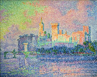 Paul Signac, Le Château des Papes (1909), Paris, musée d'Orsay.