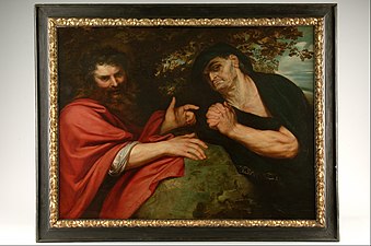 Democritus and Heraclitus by Rubens, 1603