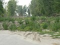 Road blocked by debris from 2011 Missouri River floods