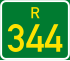 Regional route R344 shield